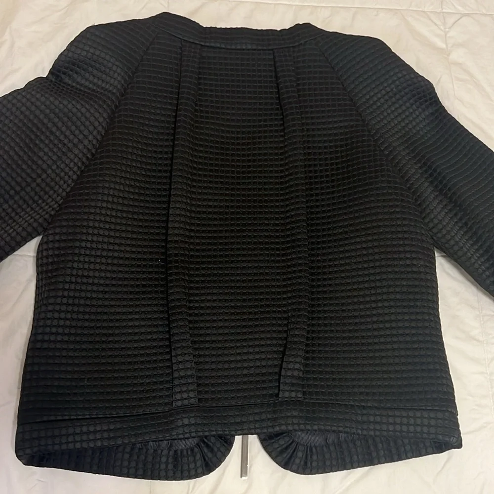 Giorgio Armani Black Jacket with Quilted Texture